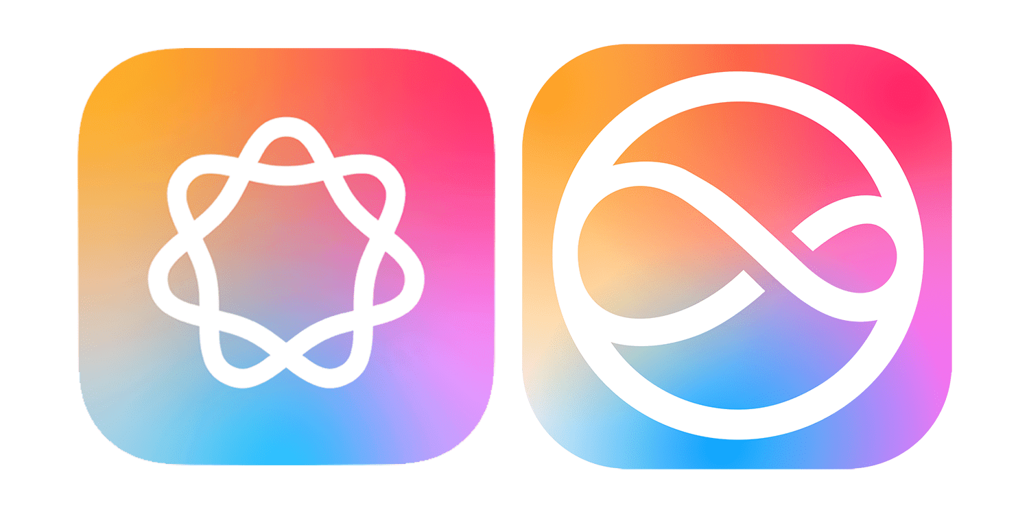 Apple-شعار-AI-والجديد-Siri-أيقونة Apple شعار الذكاء الاصطناعي الجديد Siri رمز